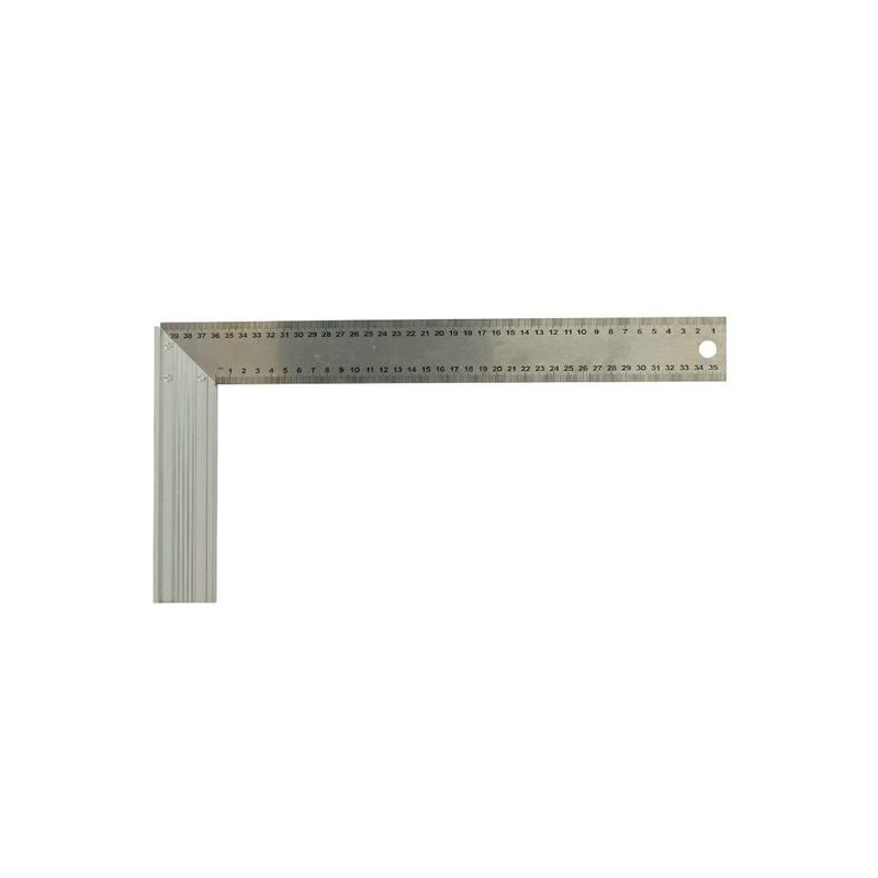 Equerre de menuisier - STANLEY - 1-45-687 - Lame inox - Graduation mil
