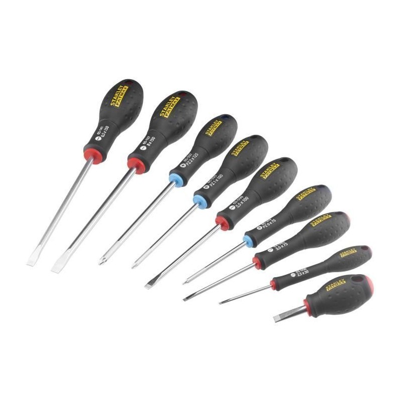Jeu de 9 Tournevis - STANLEY FATMAX - FMHT65424-0 - Electricien + Meca Jeu de 9 Tournevis - STANLEY FATMAX - FMHT65424-0 - Electricien + Meca