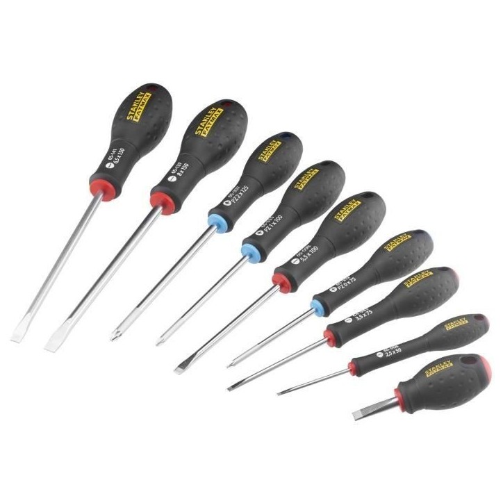Jeu de 9 Tournevis - STANLEY FATMAX - FMHT65424-0 - Electricien + Mecanicien + Pozidriv Jeu de 9 Tournevis - STANLEY FATMAX - FMHT65424-0 - Electricien + Mecanicien + Pozidriv