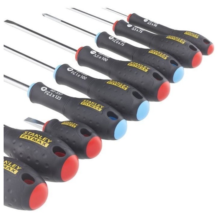 Jeu de 9 Tournevis - STANLEY FATMAX - FMHT65424-0 - Electricien + Mecanicien + Pozidriv Jeu de 9 Tournevis - STANLEY FATMAX - FMHT65424-0 - Electricien + Mecanicien + Pozidriv