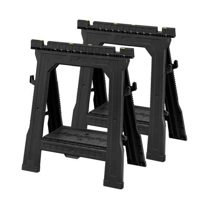 Tréteaux pliables professionnels STANLEY - STST1-70713 - Lot de 2 - 450kg Tréteaux pliables professionnels STANLEY - STST1-70713 - Lot de 2 - 450kg