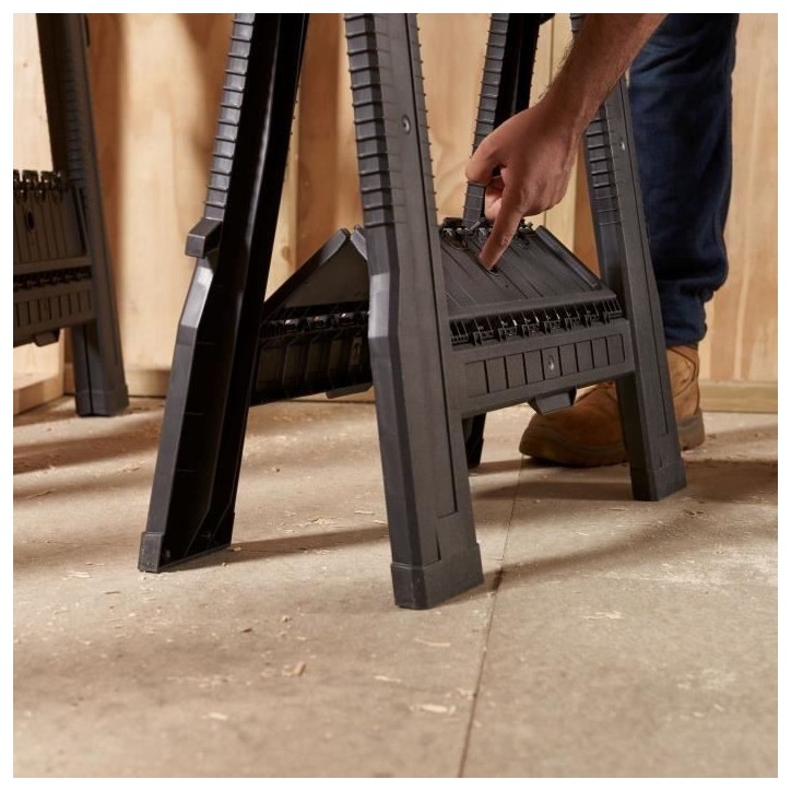 Tréteaux pliables professionnels STANLEY - STST1-70713 - Lot de 2 - 450kg Tréteaux pliables professionnels STANLEY - STST1-70713 - Lot de 2 - 450kg
