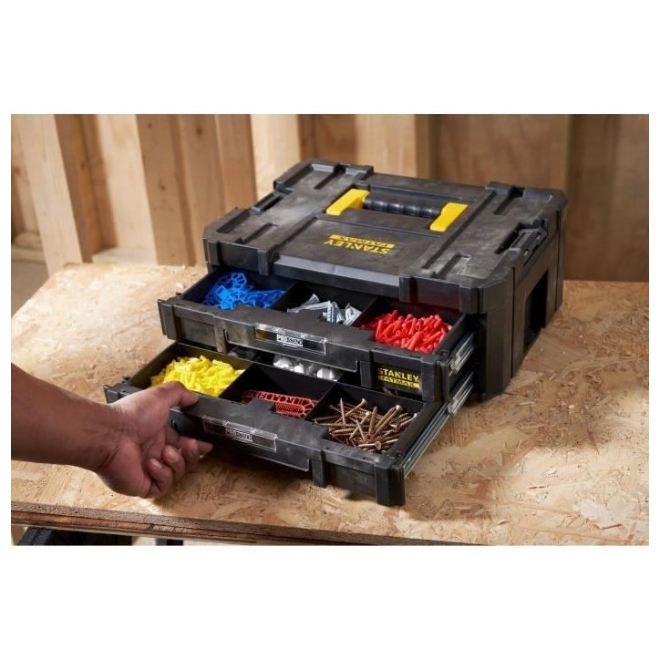 Mallette PRO-STACK™ - STANLEY FATMAX - FMST1-71969 - 2 tiroirs - 8 L Mallette PRO-STACK™ - STANLEY FATMAX - FMST1-71969 - 2 tiroirs - 8 L