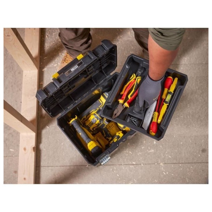 Module a roulettes - STANLEY - Tstak-Fatmax - 4 roues pivotantes - Charge max 100kg - Polypropylene Module a roulettes - STANLEY - Tstak-Fatmax - 4 roues pivotantes - Charge max 100kg - Polypropylene