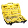 Coffret douilles 1/4 et 1/2 STANLEY FMMT82826-1 avec cliquet et rallon