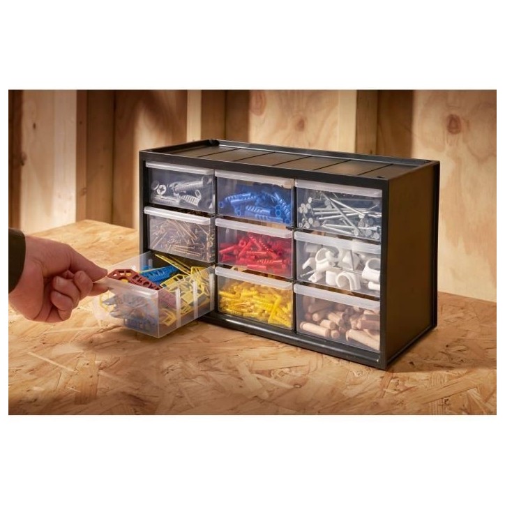 Casier de rangement STANLEY - 1-93-978 - 9 compartiements Casier de rangement STANLEY - 1-93-978 - 9 compartiements