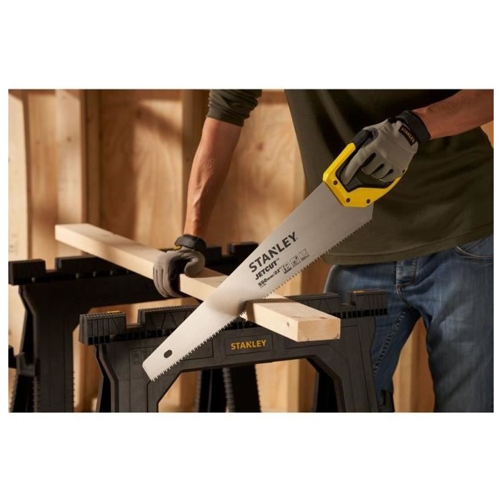 Scie égoine a bois Jetcut coupe STANLEY - 2-15-289 - 550 mm Scie égoine a bois Jetcut coupe STANLEY - 2-15-289 - 550 mm