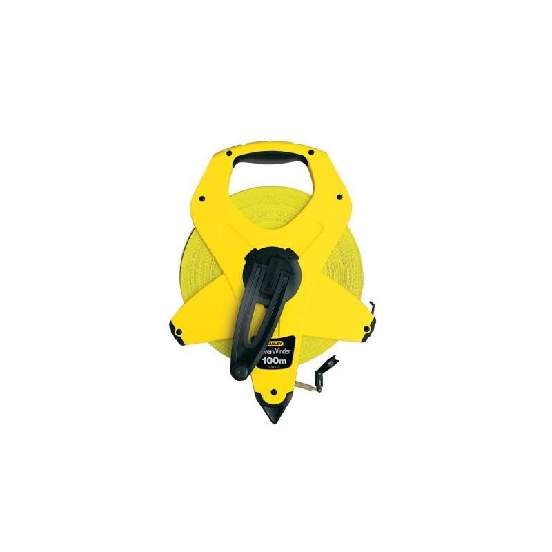 Mesure longue ruban 100mx12,7mm fibre de verre PowerWinder - STANLEY -
