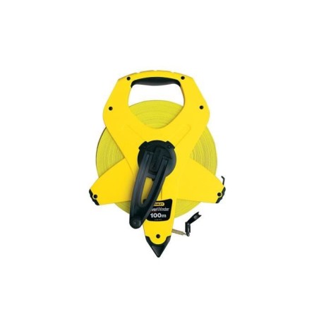 Mesure longue ruban 100mx12,7mm fibre de verre PowerWinder - STANLEY -
