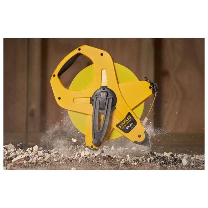 Mesure longue ruban 100mx12,7mm fibre de verre PowerWinder - STANLEY - 2-34-777 Mesure longue ruban 100mx12,7mm fibre de verre PowerWinder - STANLEY - 2-34-777