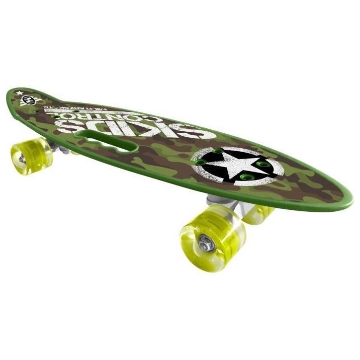 STAMP Skateboard 24 x 7 avec poignée Skids Control Military STAMP Skateboard 24 x 7 avec poignée Skids Control Military