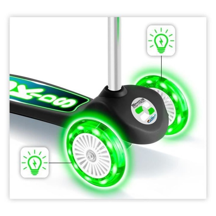 STAMP Trottinette 3 roues a balance SKIDS CONTROL roues lumineuses STAMP Trottinette 3 roues a balance SKIDS CONTROL roues lumineuses