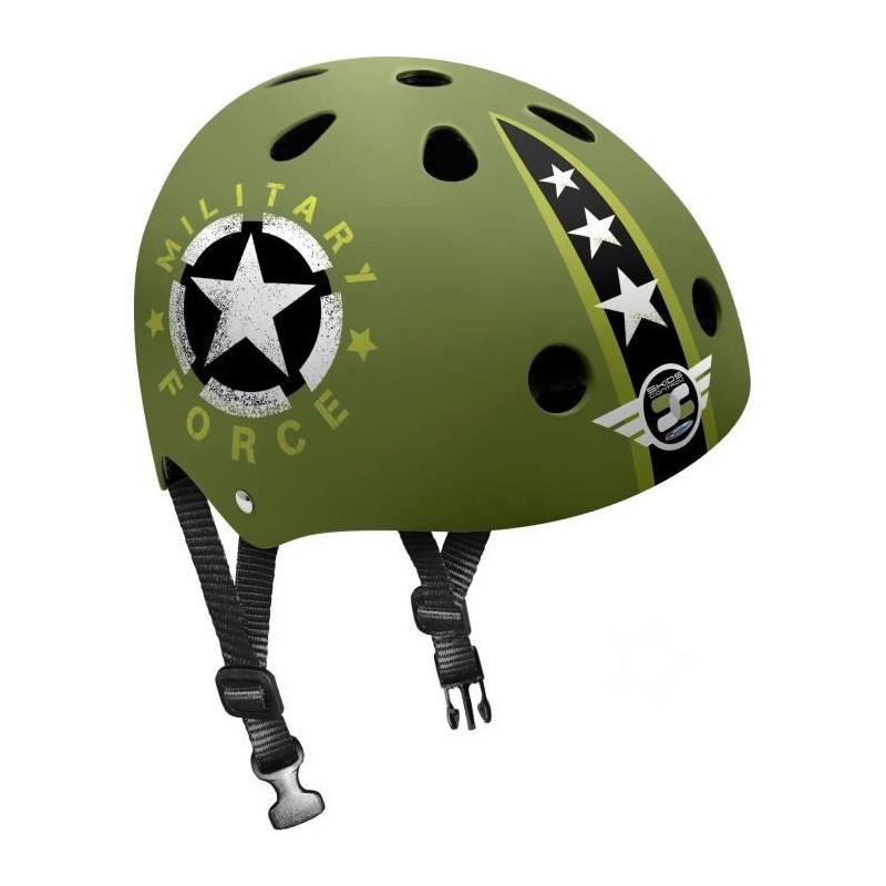 Casque Skate STAMP Skids Control Military Star - Mixte - Taille 53/57