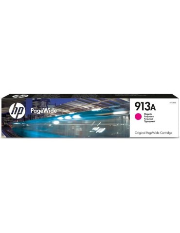 HP 913A Cartouche d'encre magenta PageWide authentique (F6T78AE) pour HP PageWide 377/452/477