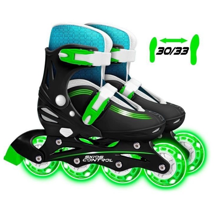 STAMP - Patins en ligne Ajustable - Roues lumineuses - Skids Control STAMP - Patins en ligne Ajustable - Roues lumineuses - Skids Control