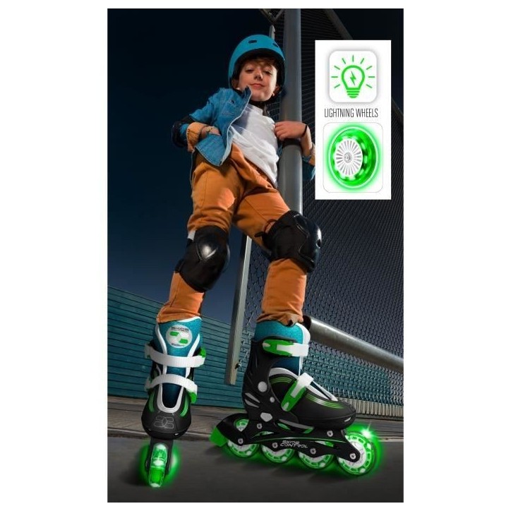 STAMP - Patins en ligne Ajustable - Roues lumineuses - Skids Control STAMP - Patins en ligne Ajustable - Roues lumineuses - Skids Control