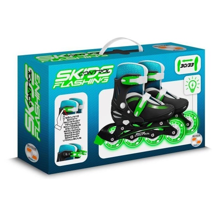 STAMP - Patins en ligne Ajustable - Roues lumineuses - Skids Control STAMP - Patins en ligne Ajustable - Roues lumineuses - Skids Control