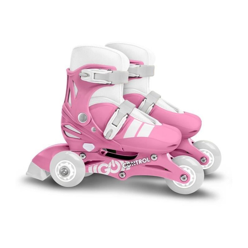Patins en ligne 2-en-1 - STAMP - SKIDS CONTROL - 3 roues - Taille 27-3 Patins en ligne 2-en-1 - STAMP - SKIDS CONTROL - 3 roues - Taille 27-3