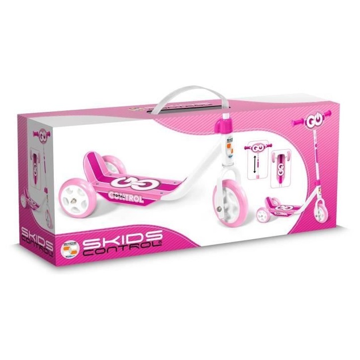 Trottinette 3 roues - STAMP - SKIDS CONTROL - Rose Trottinette 3 roues - STAMP - SKIDS CONTROL - Rose