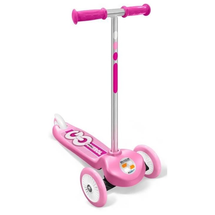 Trottinette Steering 3 roues - STAMP - SKIDS CONTROL - Rose Trottinette Steering 3 roues - STAMP - SKIDS CONTROL - Rose