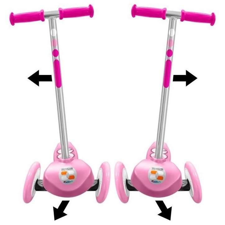 Trottinette Steering 3 roues - STAMP - SKIDS CONTROL - Rose Trottinette Steering 3 roues - STAMP - SKIDS CONTROL - Rose