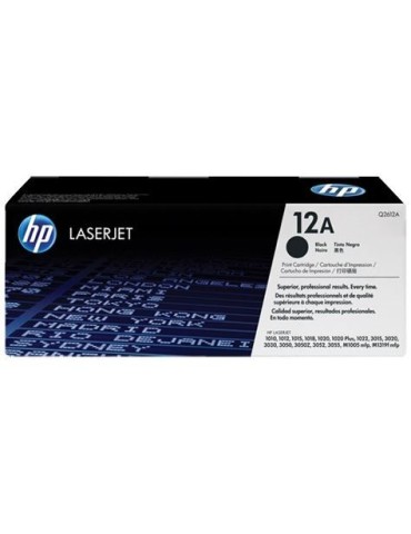 Cartouche de toner HP 12A (Q2612A) noir pour LaserJet - Authentique HP - 2000 pages