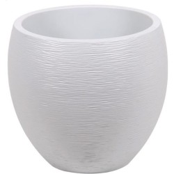 Pot de fleurs Rond Egg Ø 50cm - EDA - Graphit - 46 L - Ø 50 x H. 45