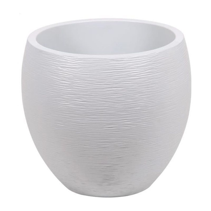 Pot de fleurs Rond Egg Ø 50cm - EDA - Graphit - 46 L - Ø 50 x H. 45 Pot de fleurs Rond Egg Ø 50cm - EDA - Graphit - 46 L - Ø 50 x H. 45