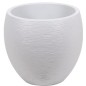 Pot de fleurs Rond Egg Ø 50cm - EDA - Graphit - 46 L - Ø 50 x H. 45 cm - Blanc cérusé Pot de fleurs Rond Egg Ø 50cm - EDA - Graphit - 46 L - Ø 50 x H. 45 cm - Blanc cérusé