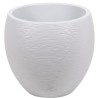 Pot de fleurs Rond Egg Ø 50cm - EDA - Graphit - 46 L - Ø 50 x H. 45