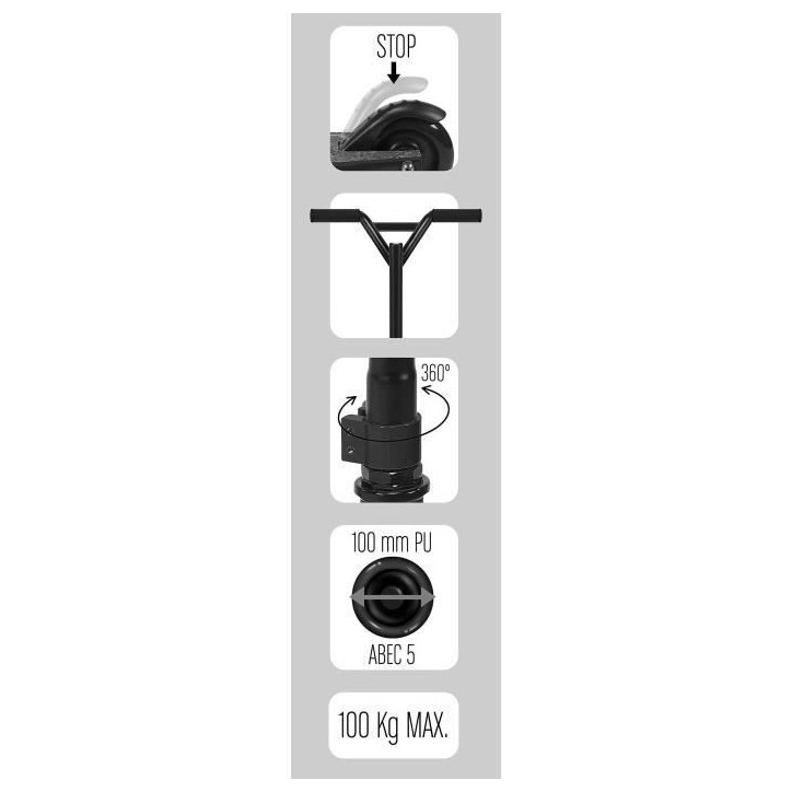 Trottinette enfant - Freestyle roues lumineuses - SKIDS CONTROL - JB248001L Trottinette enfant - Freestyle roues lumineuses - SKIDS CONTROL - JB248001L