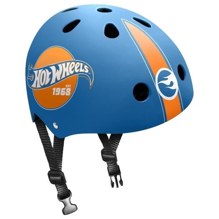 Casque Skate STAMP - Hot Wheels - Taille 53/57cm - Confortable et Ajustable - Garçon Casque Skate STAMP - Hot Wheels - Taille 53/57cm - Confortable et Ajustable - Garçon