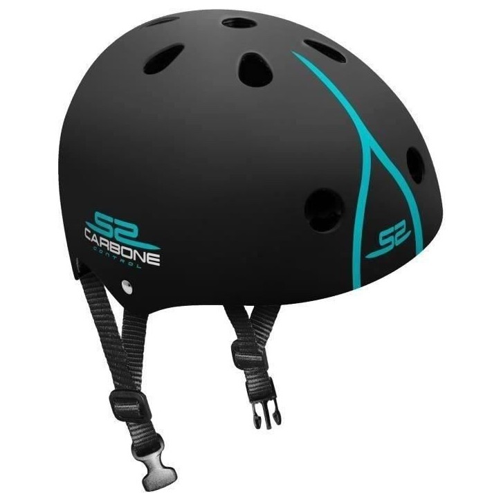 Casque Skate - STAMP - SKIDS CONTROL CARBONE - Taille ajustable - EPS/ABS - Enfant