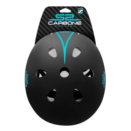 Casque Skate - STAMP - SKIDS CONTROL CARBONE - Taille ajustable - EPS/ABS - Enfant