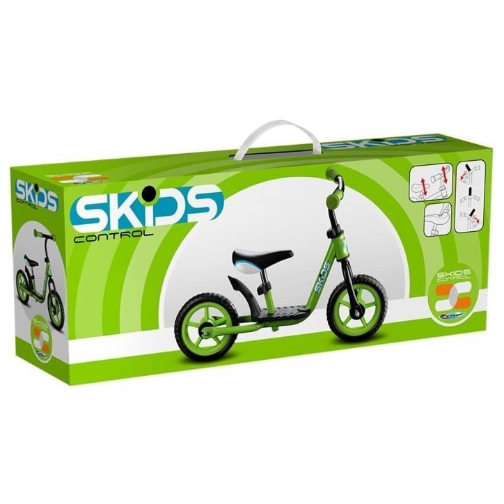 Draisienne avec repose-pieds - Vert - SKIDS CONTROL