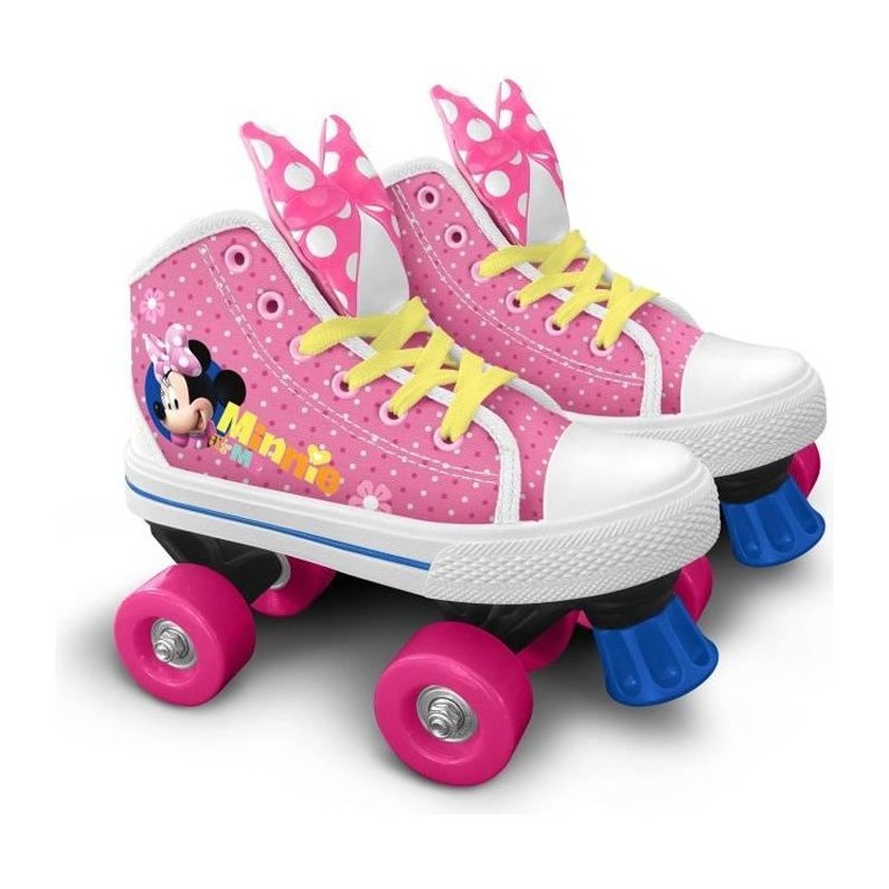 Patins a roulettes Quad - DISNEY MINNIE - Taille 28 - Fille - Roues PV