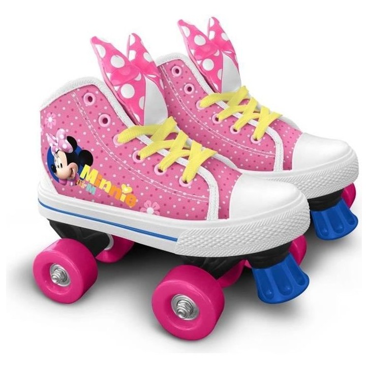 Patins a roulettes Quad - DISNEY MINNIE - Taille 28 - Fille - Roues PVC Patins a roulettes Quad - DISNEY MINNIE - Taille 28 - Fille - Roues PVC