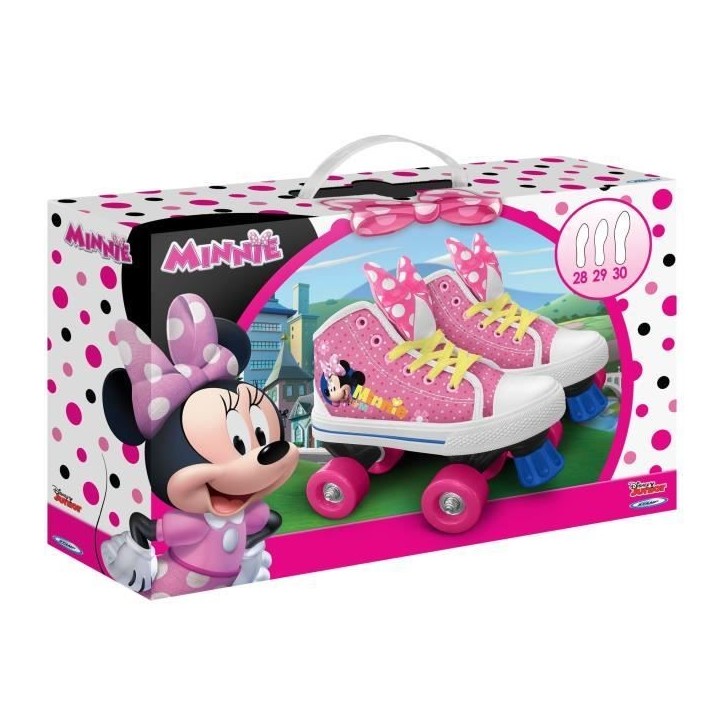 Patins a roulettes Quad - DISNEY MINNIE - Taille 28 - Fille - Roues PVC Patins a roulettes Quad - DISNEY MINNIE - Taille 28 - Fille - Roues PVC
