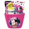 Corbeille + bidon + sonnette Minnie - DISNEY - Rose, blanc et jaune -