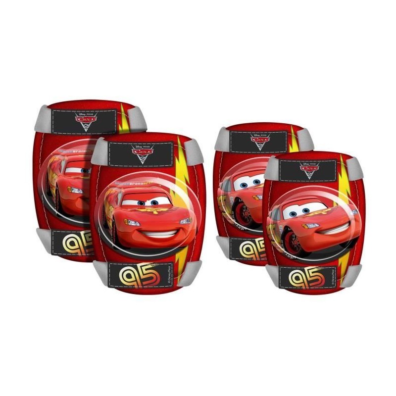 Set de coudieres et genouilleres STAMP Cars pour enfant - Rouge Set de coudieres et genouilleres STAMP Cars pour enfant - Rouge