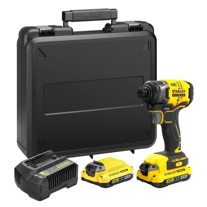 Visseuse a impacts - STANLEY FATMAX V20 - SFMCF810D2K-QW - 170 Nm Brushless - Lithium 18V - 2 Batteries 2Ah