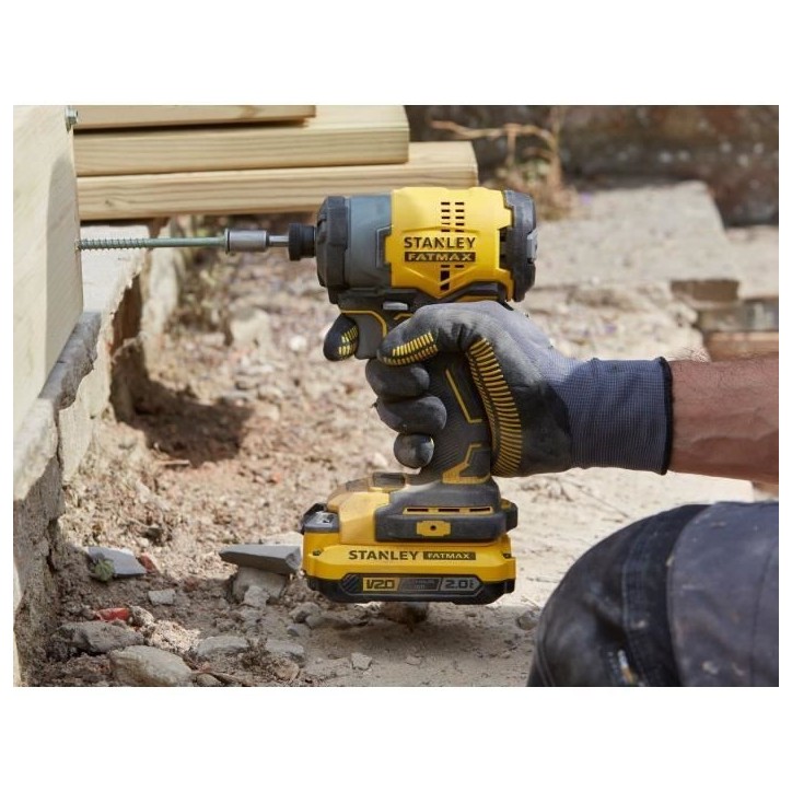 Visseuse a impacts - STANLEY FATMAX V20 - SFMCF810D2K-QW - 170 Nm Brushless - Lithium 18V - 2 Batteries 2Ah