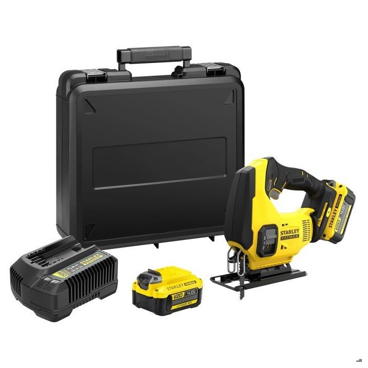 Scie Sauteuse - STANLEY FATMAX V20 - SFMCS600M2K-QW - Lithium 18V - 2 Batteries 4Ah Scie Sauteuse - STANLEY FATMAX V20 - SFMCS600M2K-QW - Lithium 18V - 2 Batteries 4Ah