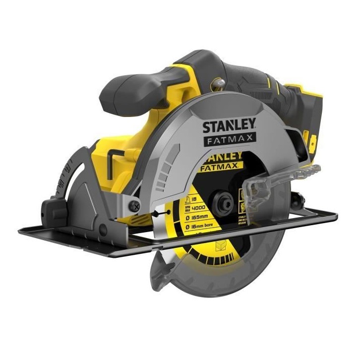 Scie Circulaire - STANLEY FATMAX V20 - SFMCS500B-XJ - 165 mm - Lithium 18V - Sans Batterie Scie Circulaire - STANLEY FATMAX V20 - SFMCS500B-XJ - 165 mm - Lithium 18V - Sans Batterie