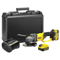 Meuleuse 125 mm - Lithium 18V - 2 Batteries 4Ah - STANLEY FATMAX V20 -