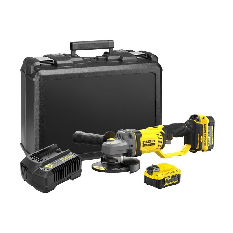 Meuleuse 125 mm - Lithium 18V - 2 Batteries 4Ah - STANLEY FATMAX V20 -