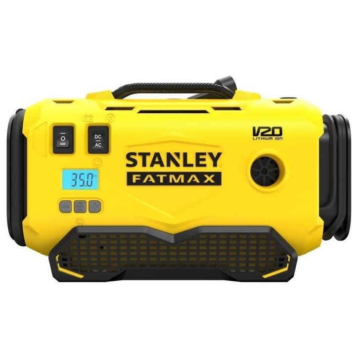 Gonfleur Compresseur - STANLEY FATMAX V20 - SFMCE520B-QW - Lithium 18V - 11 bars - Sans Batterie