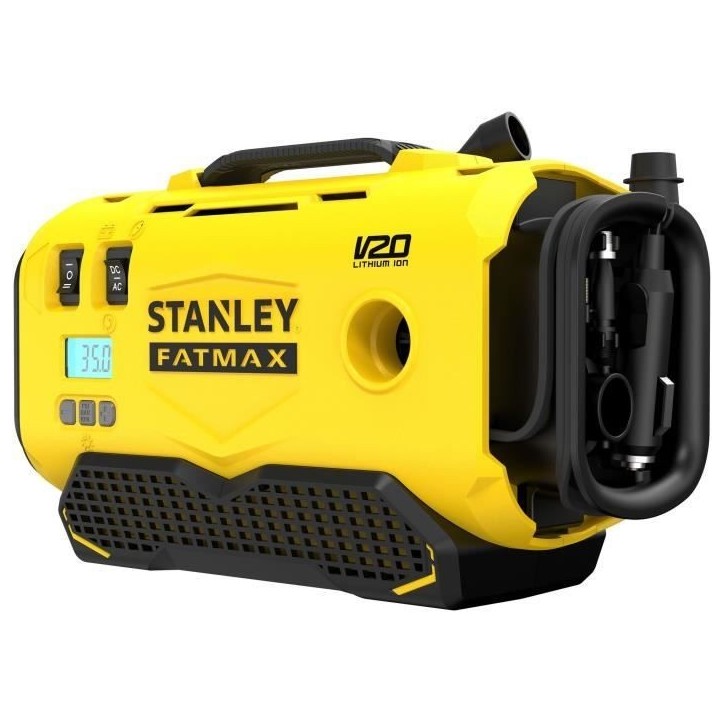Gonfleur Compresseur - STANLEY FATMAX V20 - SFMCE520B-QW - Lithium 18V - 11 bars - Sans Batterie