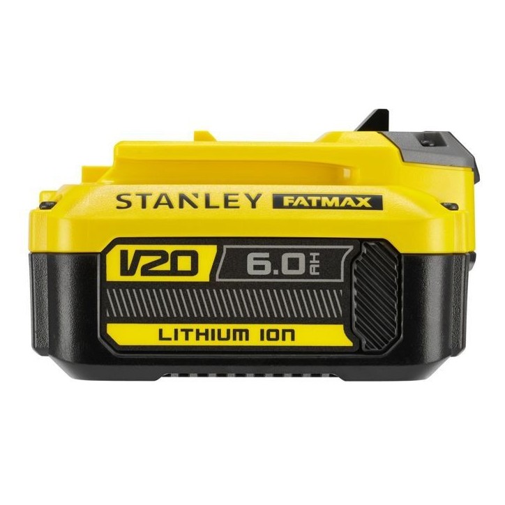 Batterie 18V 6 Ah - Stanley Fatmax - Compatible avec la gamme STANLEY FATMAX V20 - SFMCB206-XJ
