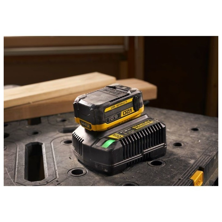 Batterie 18V 6 Ah - Stanley Fatmax - Compatible avec la gamme STANLEY FATMAX V20 - SFMCB206-XJ